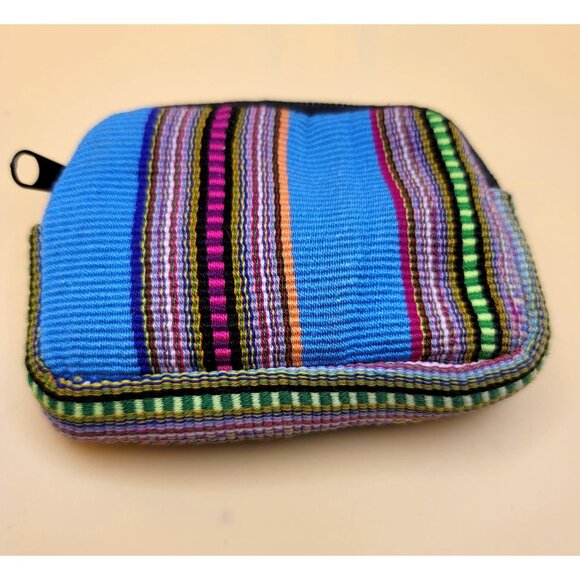 Handmade Guatamalan Embroidered Coin Pouch With Zipper sm2013 - Picture 4 of 6